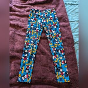 Disney Women's Blue Lularoe Mickey Mouse Leggings One size